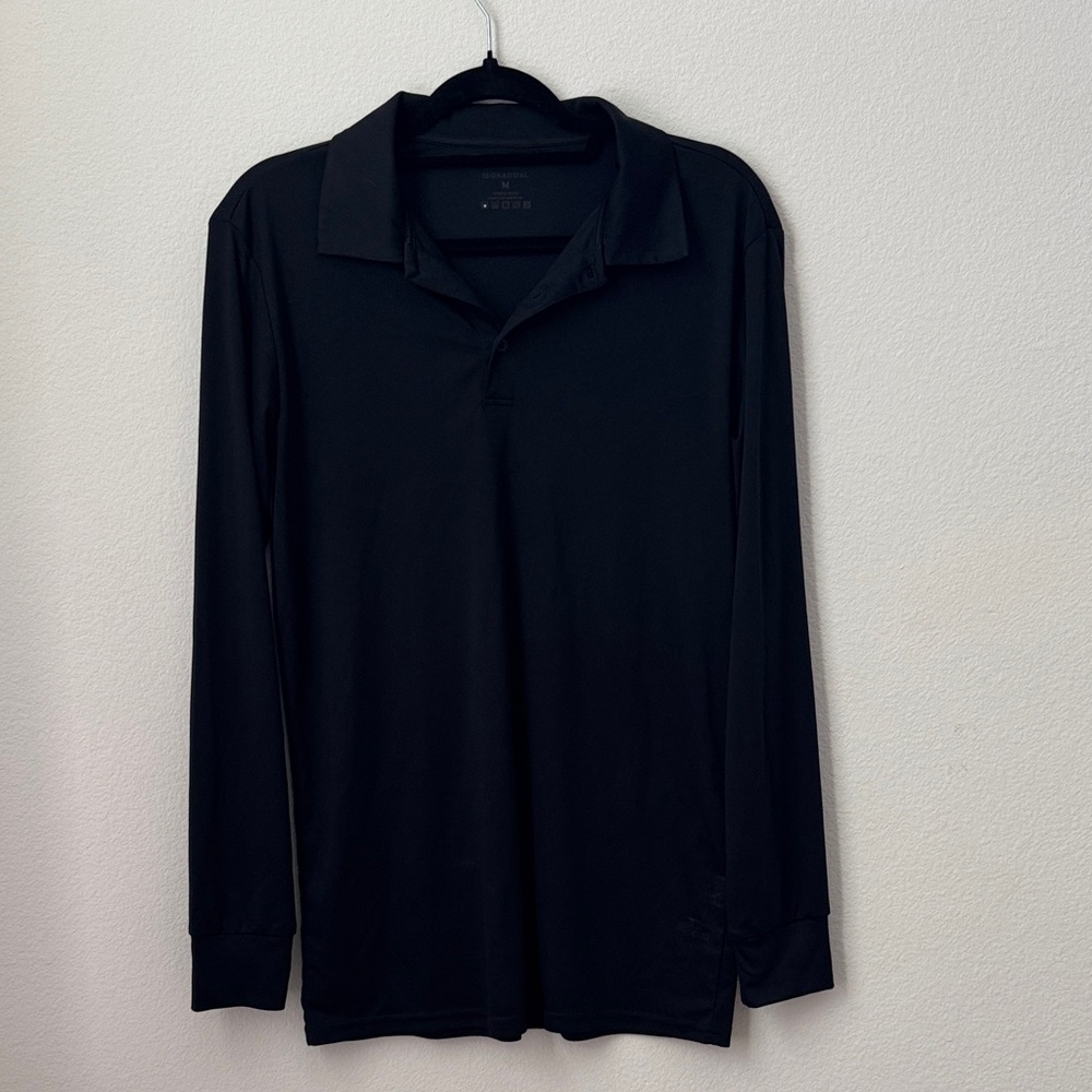 Gradual Men's Black Long Sleeve Shirt